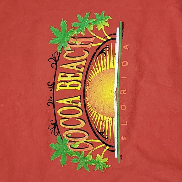 Vintage. Made in USA. Cocoa Beach Florida. Single-stitch. Men's 2XL - Picture 2 of 14